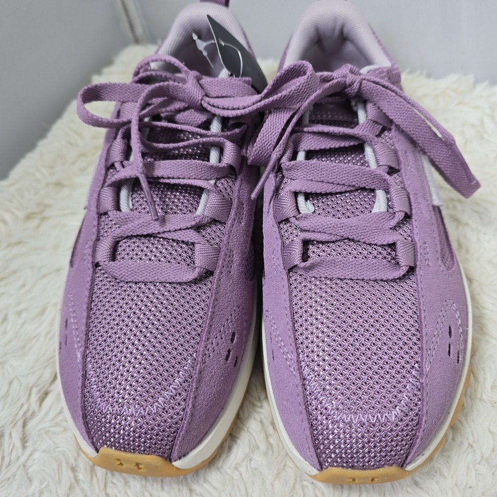 Under Armour Street Mirage Shoes Women's Size 6 Purple Suede Traction Utility - Picture 3 of 12